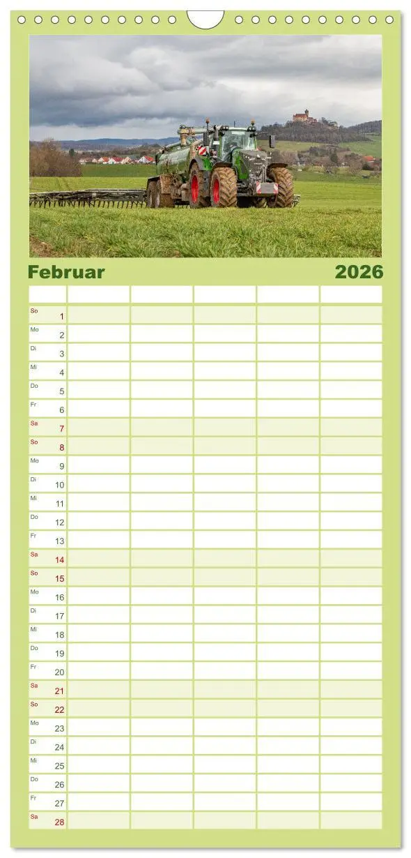 Bild: 9783516506105 | Familienplaner 2026 - Landtechnik im Einsatz mit 5 Spalten...