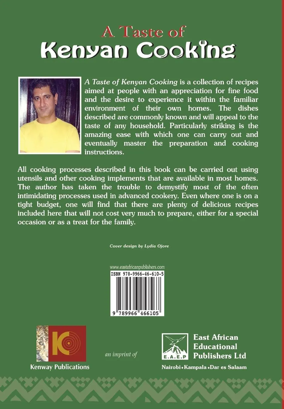 Rückseite: 9789966466105 | A Taste of Kenyan Cooking | Adil Karimbux | Taschenbuch | Englisch