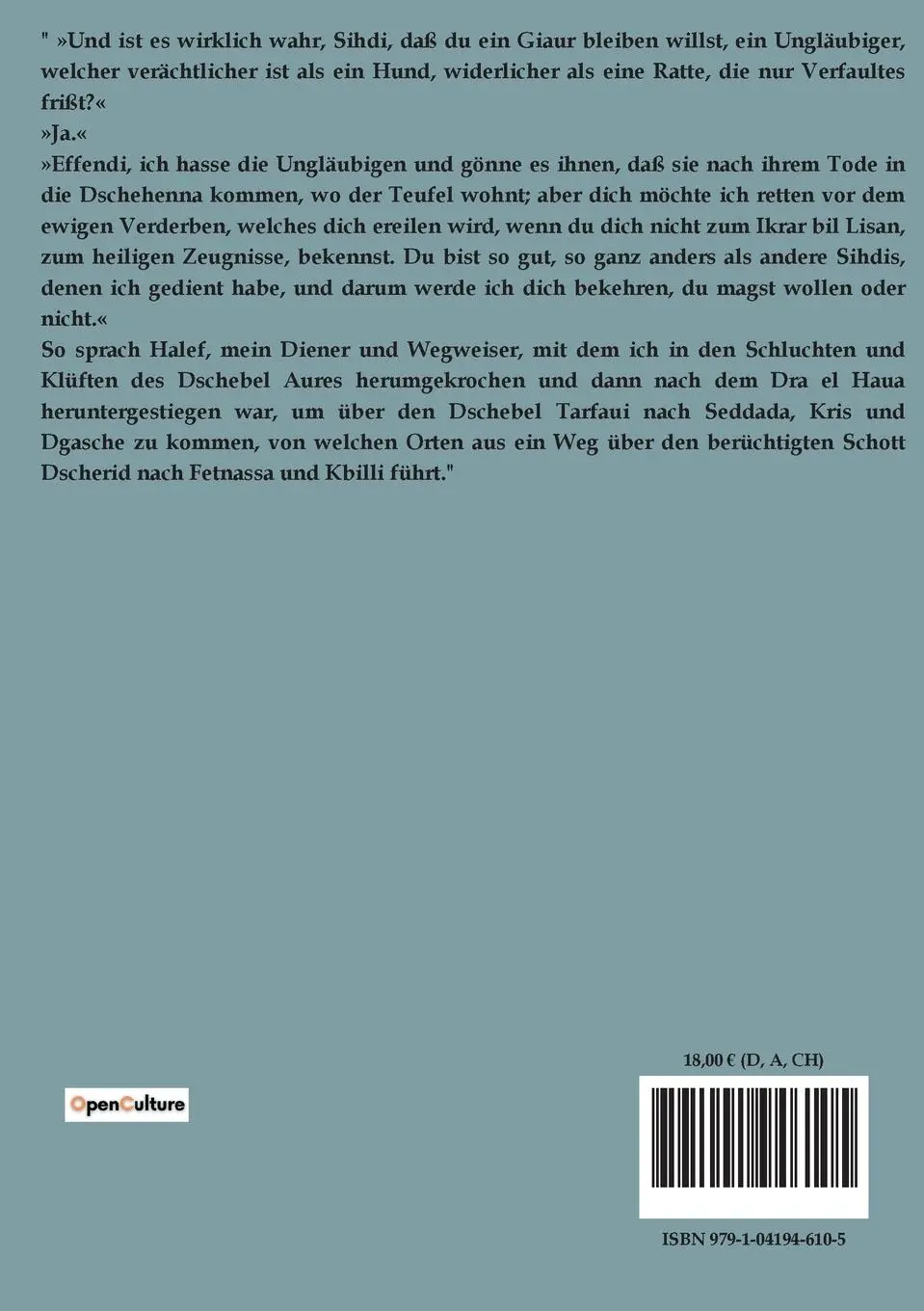 Rückseite: 9791041946105 | Durch Wüste und Harem | Karl May | Taschenbuch | 430 S. | Deutsch