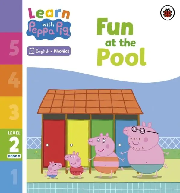 Cover: 9780241576205 | Learn with Peppa Phonics Level 2 Book 9 - Fun at the Pool (Phonics...