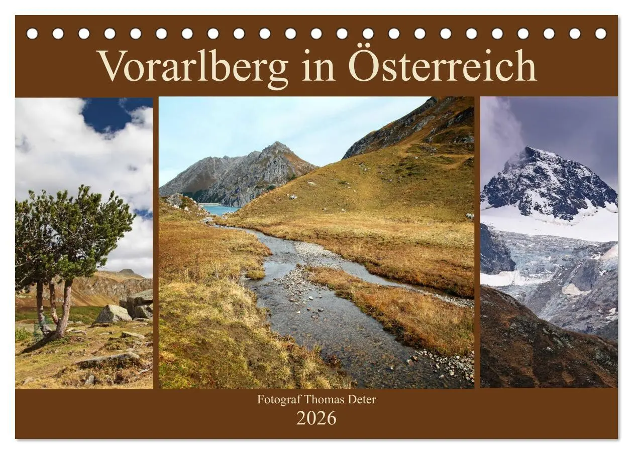 Cover: 9783516116205 | Vorarlberg in Österreich (Tischkalender 2026 DIN A5 quer), CALVENDO...