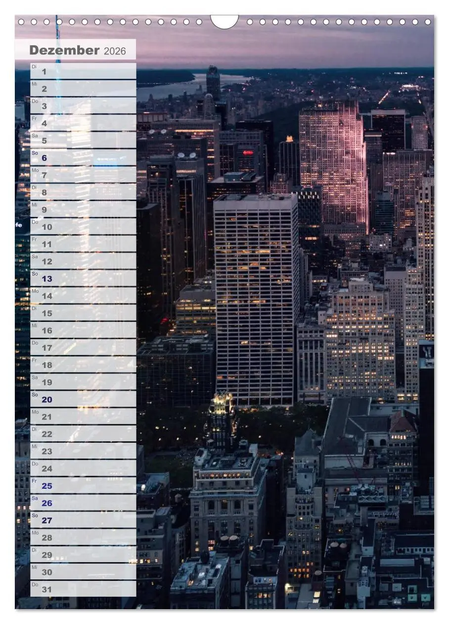 Bild: 9783516426205 | New York - Manhattan (Wandkalender 2026 DIN A3 hoch), CALVENDO...