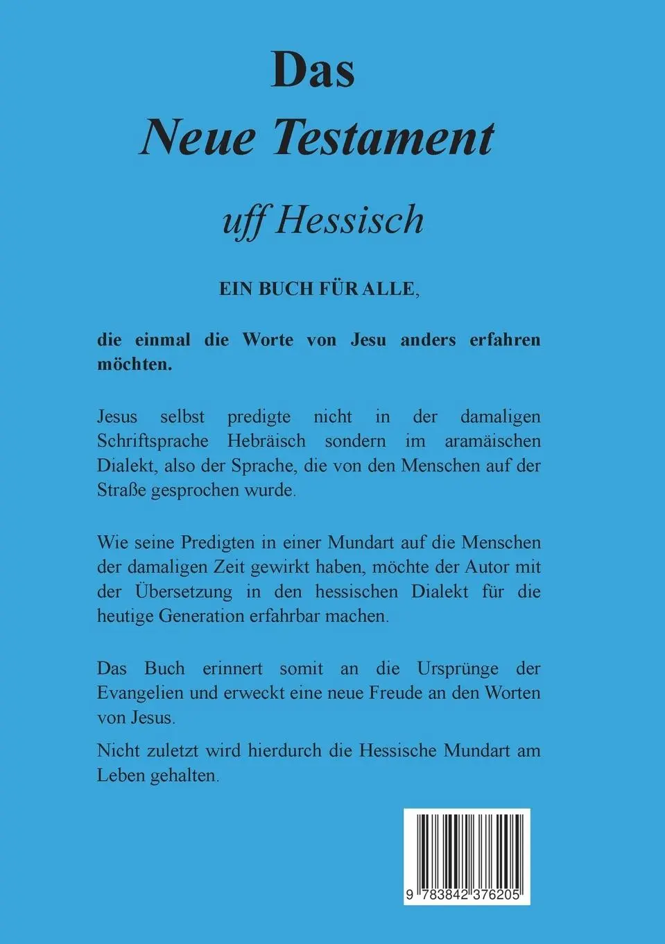 Rückseite: 9783842376205 | Das Neue Testament uff Hessisch | Klemens Mieth | Taschenbuch | 568 S.