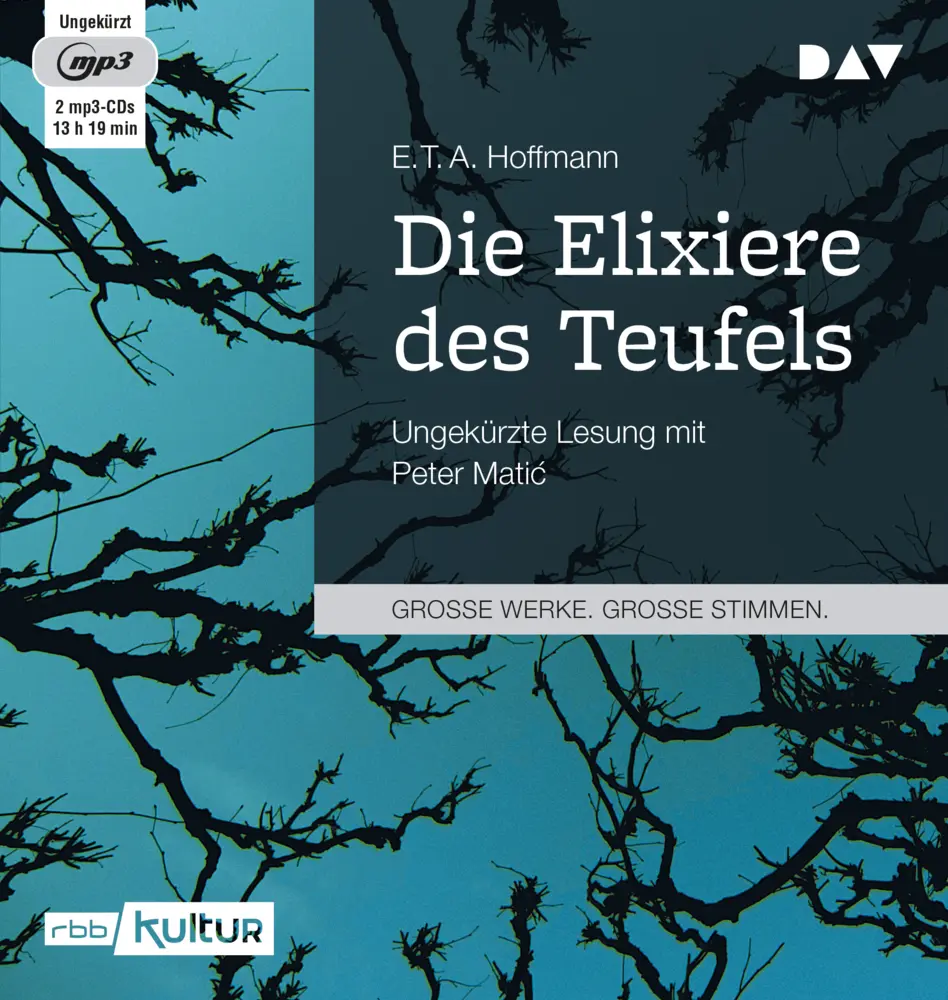 Cover: 9783862316205 | Die Elixiere des Teufels,2 Audio-CD, 2 MP3 | E. T. A. Hoffmann | CD