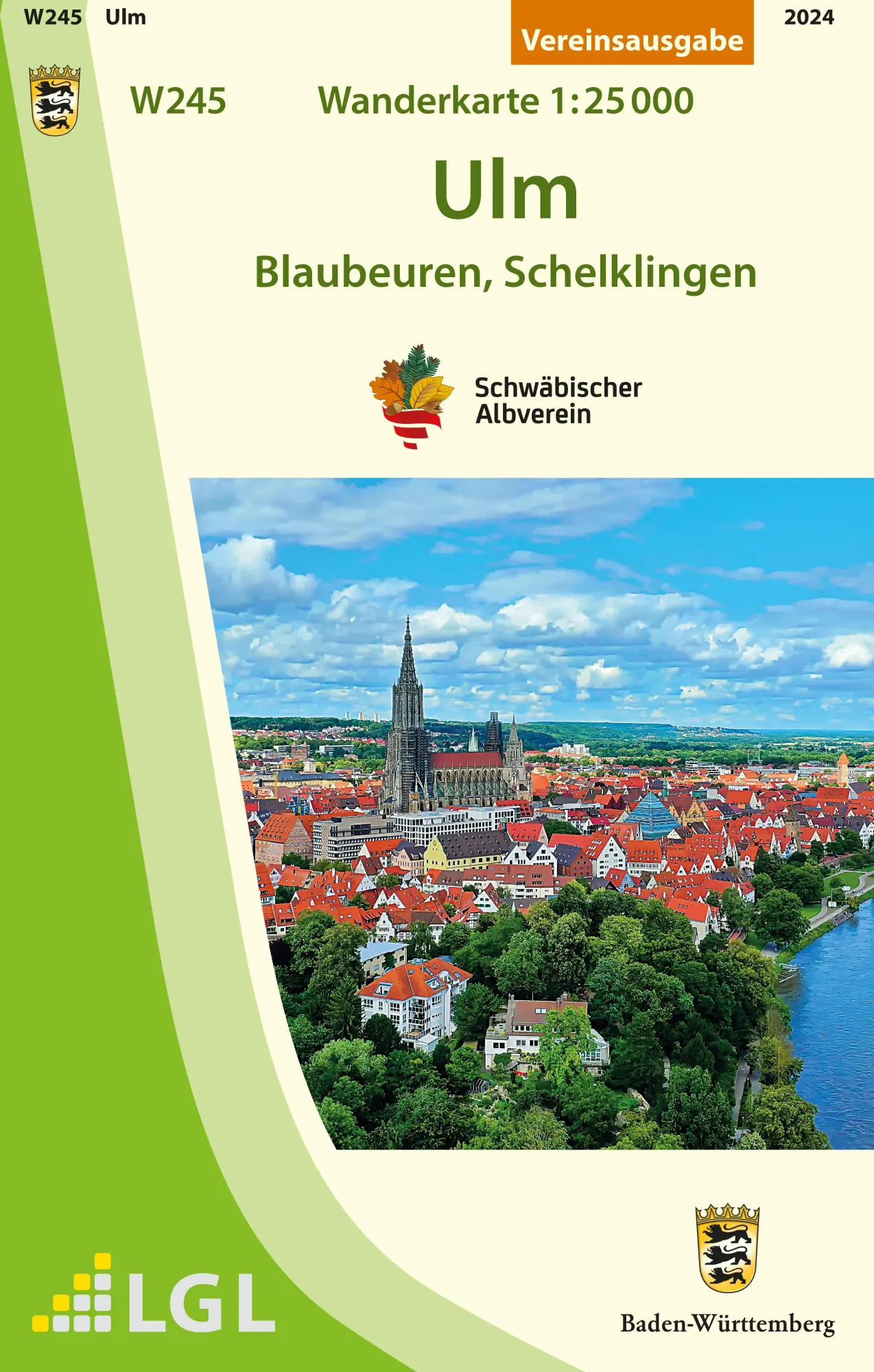 Cover: 9783947486205 | W245 Ulm - Blaubeuren, Schelklingen | Wanderkarte 1:25.000 | V. | 2 S.
