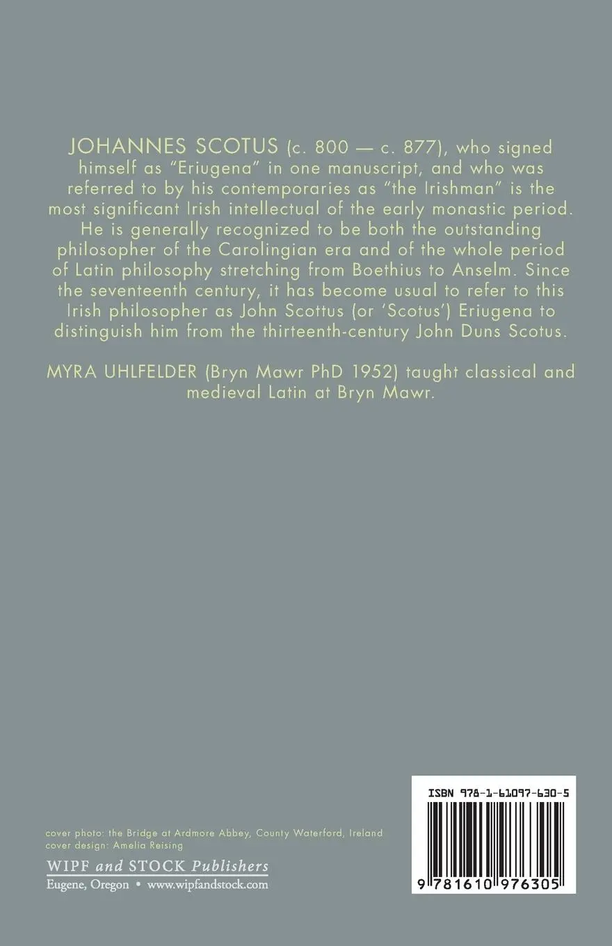 Rückseite: 9781610976305 | Periphyseon on the Division of Nature | John the Scot (u. a.) | Buch