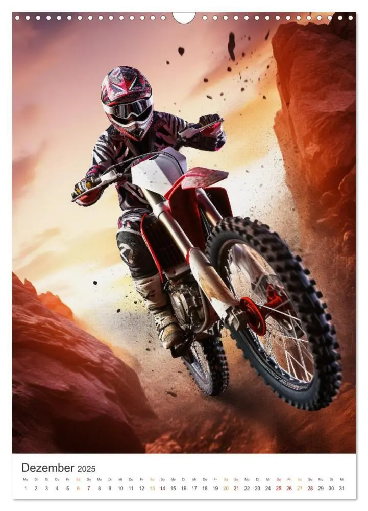 Bild: 9783435856305 | Motocross - Mit Leib und Seele dabei (Wandkalender 2025 DIN A3...