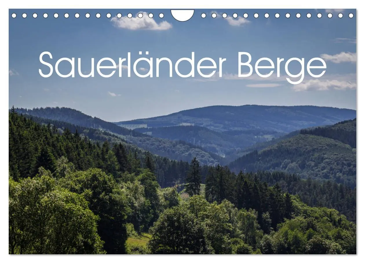 Cover: 9783457876305 | Sauerländer Berge (Wandkalender 2026 DIN A4 quer), CALVENDO...