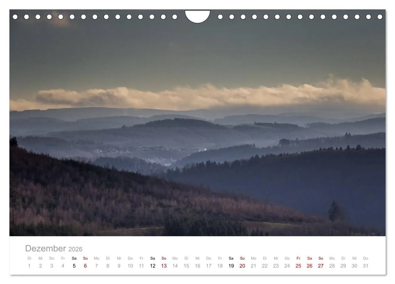 Bild: 9783457876305 | Sauerländer Berge (Wandkalender 2026 DIN A4 quer), CALVENDO...