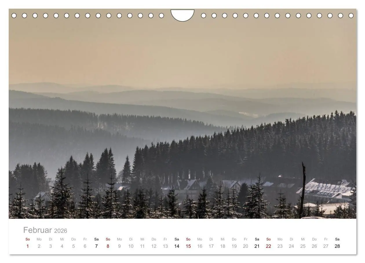 Bild: 9783457876305 | Sauerländer Berge (Wandkalender 2026 DIN A4 quer), CALVENDO...