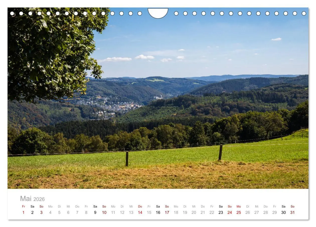 Bild: 9783457876305 | Sauerländer Berge (Wandkalender 2026 DIN A4 quer), CALVENDO...