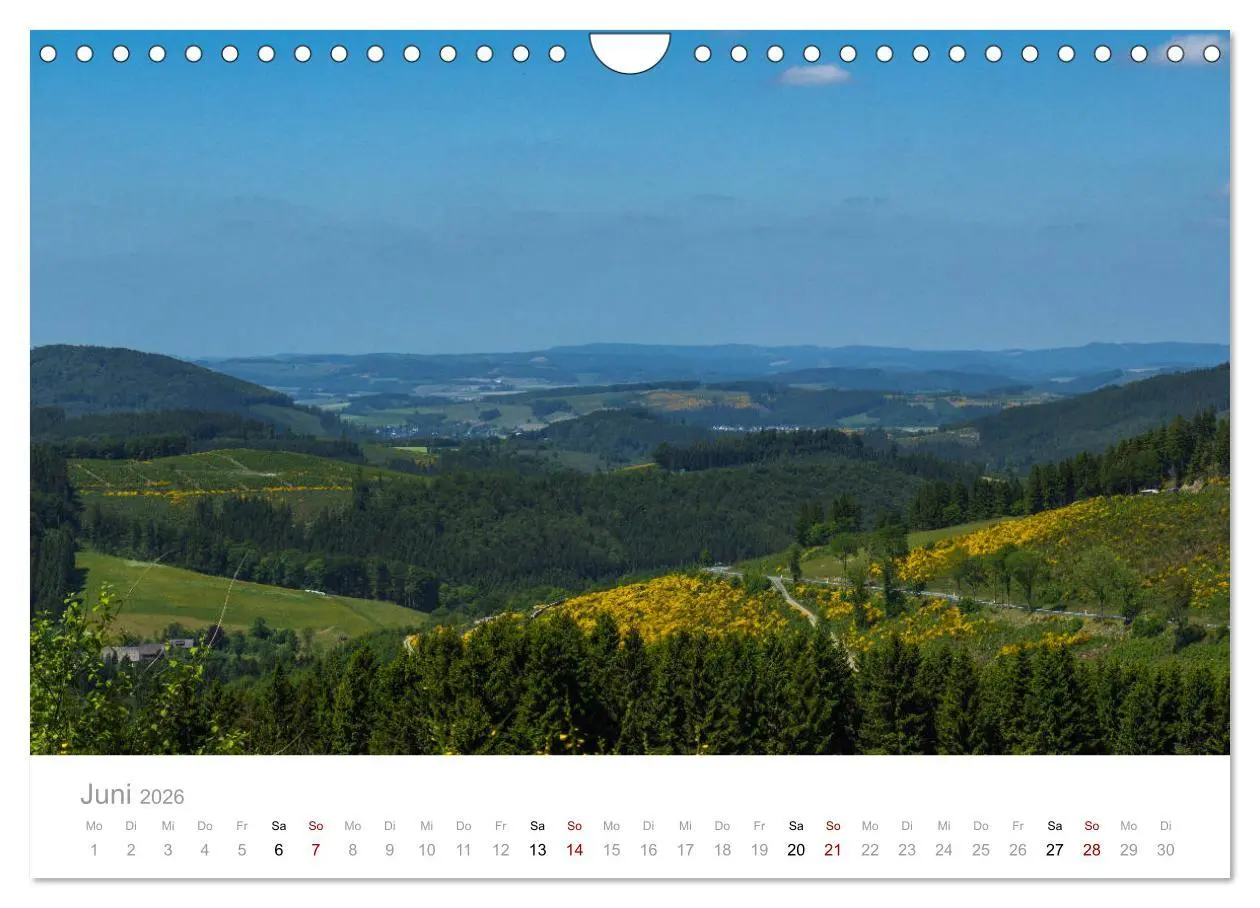 Bild: 9783457876305 | Sauerländer Berge (Wandkalender 2026 DIN A4 quer), CALVENDO...