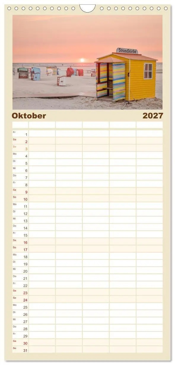 Bild: 9783594326305 | Familienplaner 2027 - Moin Juist mit 5 Spalten (Wandkalender, 21 x...