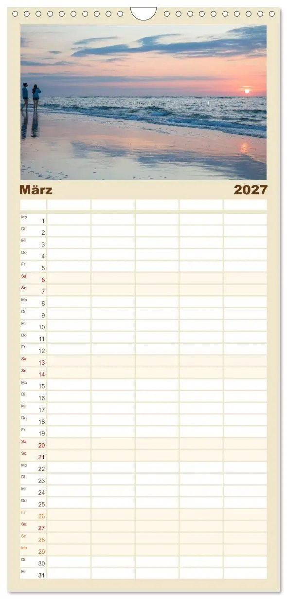 Bild: 9783594326305 | Familienplaner 2027 - Moin Juist mit 5 Spalten (Wandkalender, 21 x...