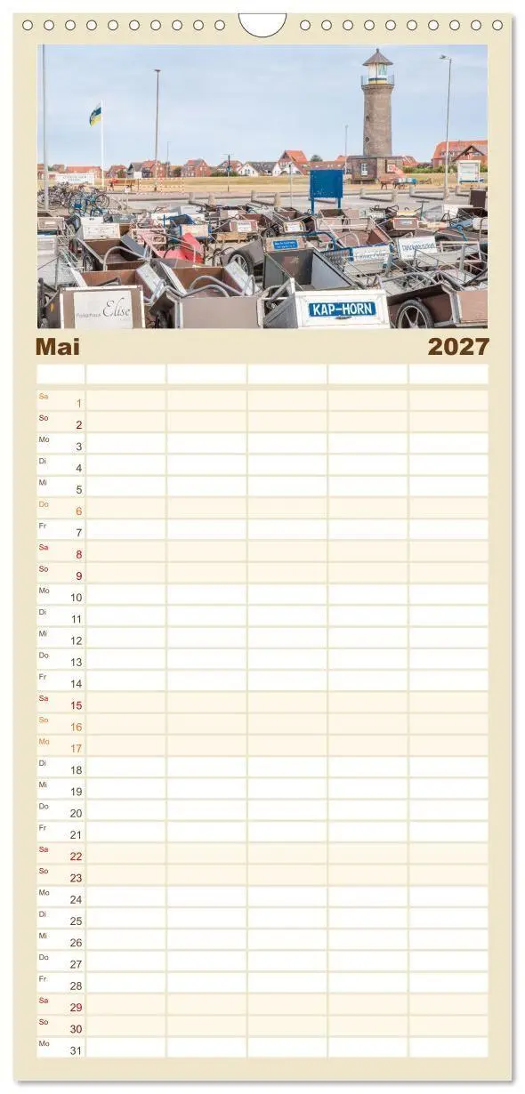 Bild: 9783594326305 | Familienplaner 2027 - Moin Juist mit 5 Spalten (Wandkalender, 21 x...