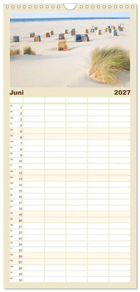 Bild: 9783594326305 | Familienplaner 2027 - Moin Juist mit 5 Spalten (Wandkalender, 21 x...