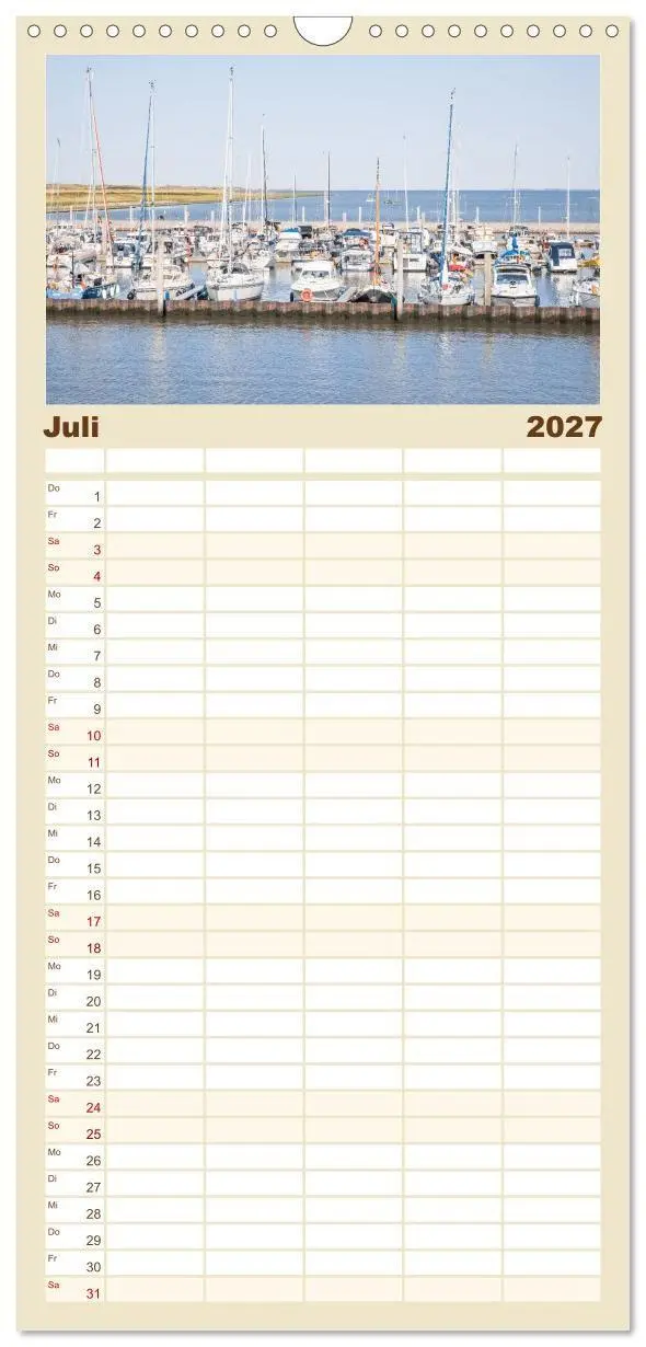 Bild: 9783594326305 | Familienplaner 2027 - Moin Juist mit 5 Spalten (Wandkalender, 21 x...