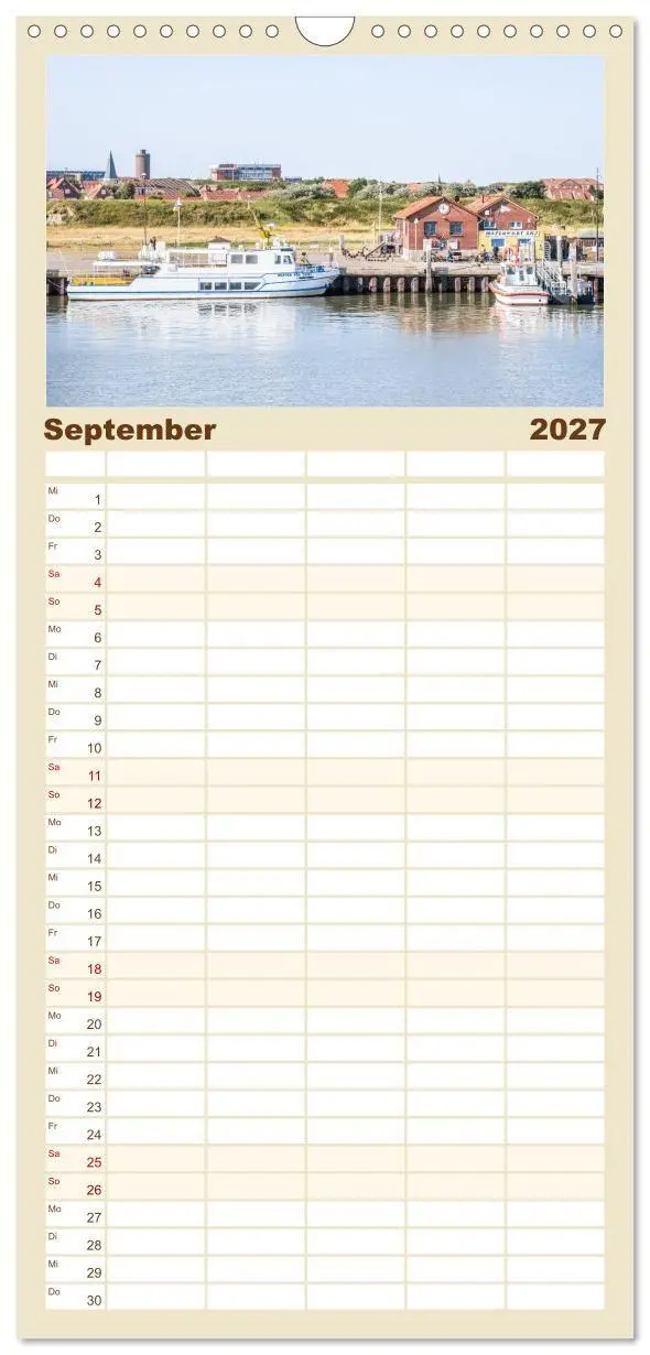 Bild: 9783594326305 | Familienplaner 2027 - Moin Juist mit 5 Spalten (Wandkalender, 21 x...