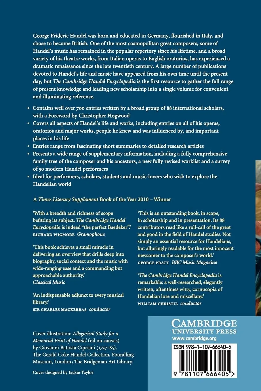 Rückseite: 9781107666405 | The Cambridge Handel Encyclopedia | Annette Landgraf (u. a.) | Buch