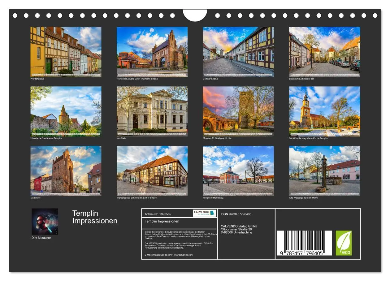 Bild: 9783457796405 | Templin Impressionen (Wandkalender 2026 DIN A4 quer), CALVENDO...