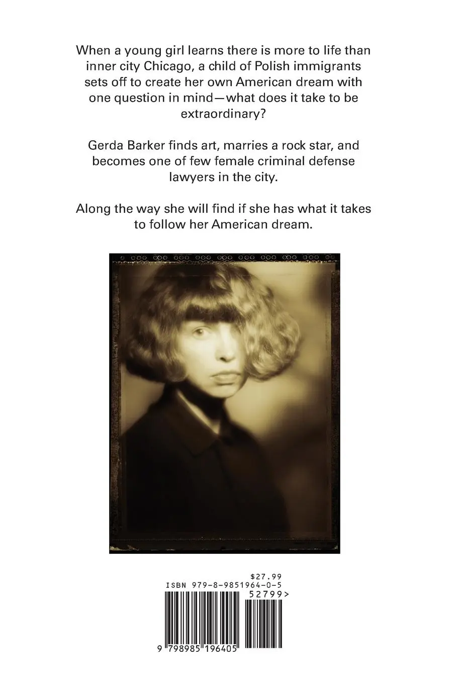 Rückseite: 9798985196405 | Don't Stand In Line | A Memoir | Gerda Barker | Taschenbuch | Englisch