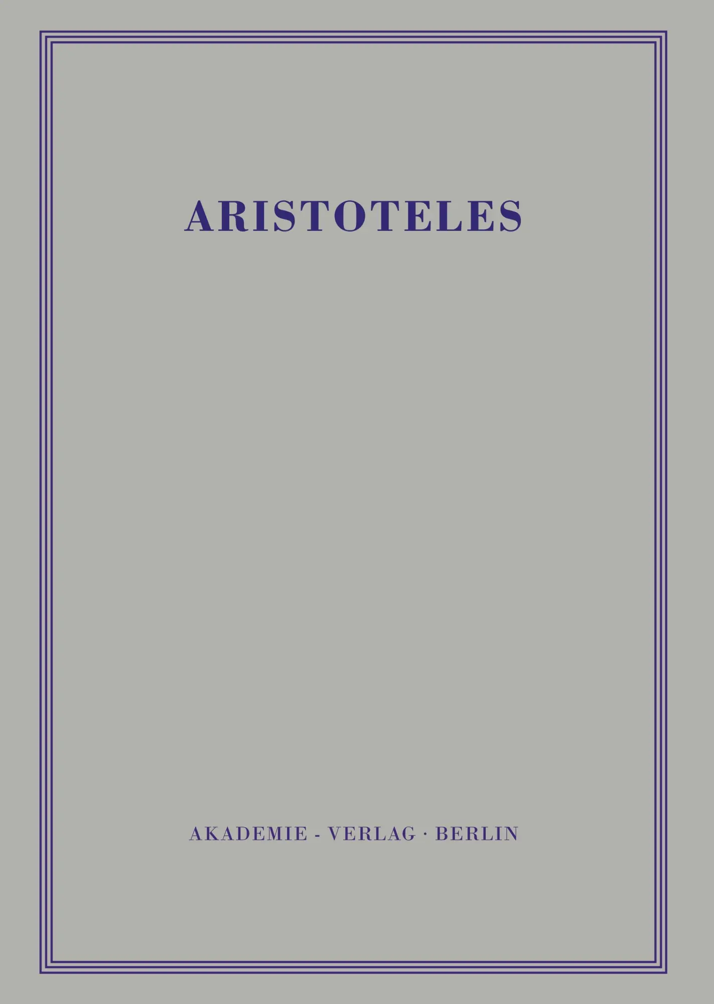 Cover: 9783050006505 | Politik - Buch I | Eckart Schütrumpf | Buch | 390 S. | Deutsch | 1991