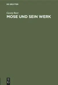 Cover: 9783111176505 | Mose und sein Werk | Ein Vortrag | Georg Beer | Buch | 48 S. | Deutsch