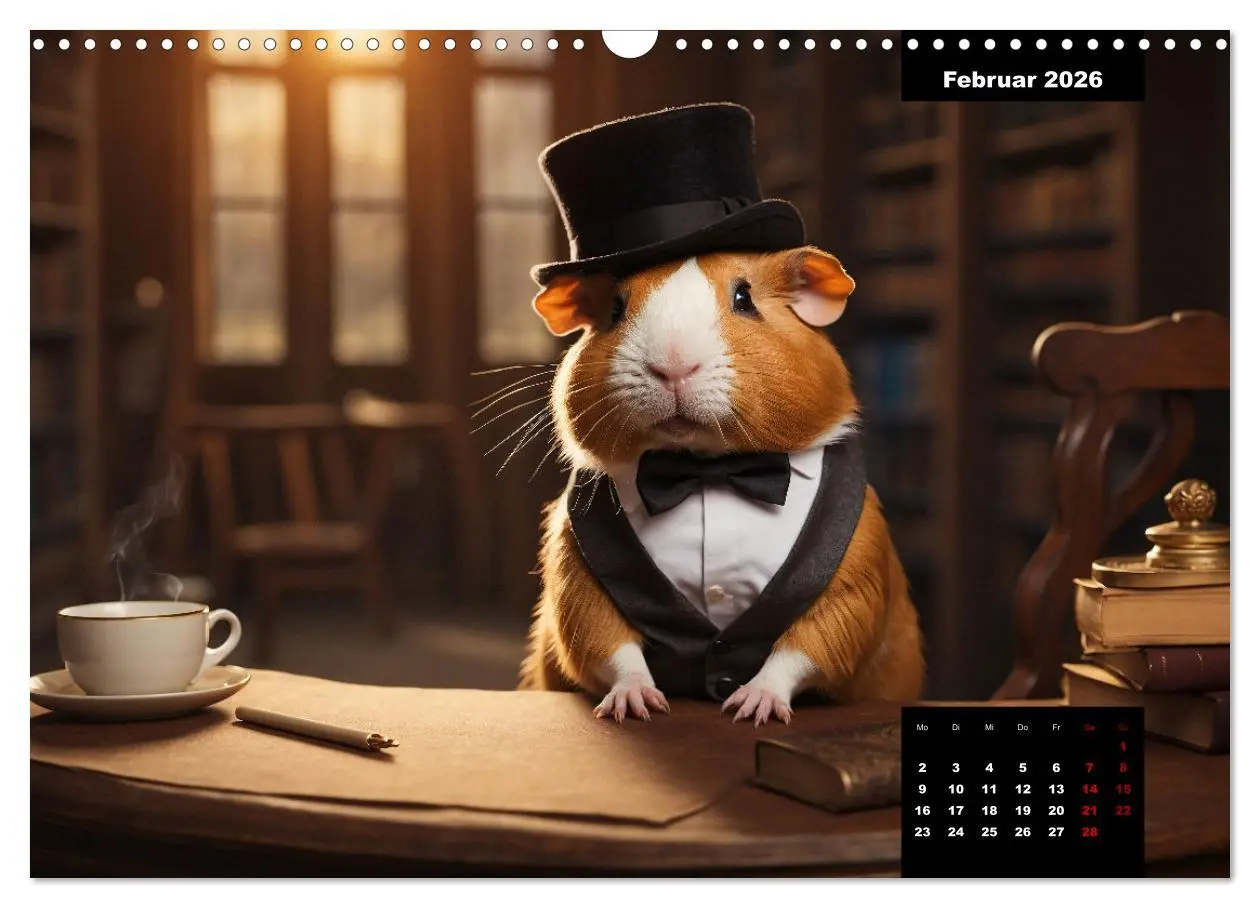Bild: 9783457476505 | Meerschweinchen mal anders! (Wandkalender 2026 DIN A3 quer),...