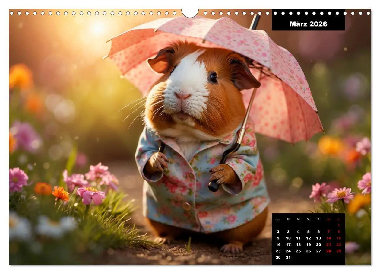 Bild: 9783457476505 | Meerschweinchen mal anders! (Wandkalender 2026 DIN A3 quer),...