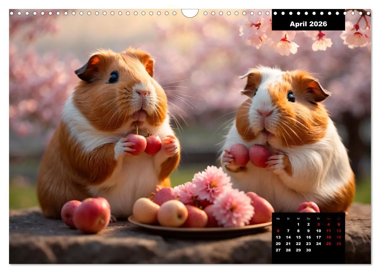 Bild: 9783457476505 | Meerschweinchen mal anders! (Wandkalender 2026 DIN A3 quer),...