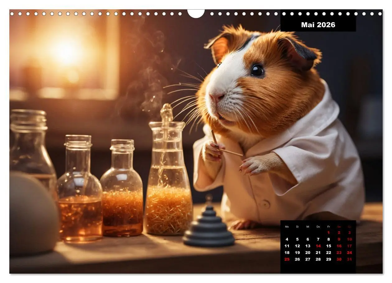 Bild: 9783457476505 | Meerschweinchen mal anders! (Wandkalender 2026 DIN A3 quer),...