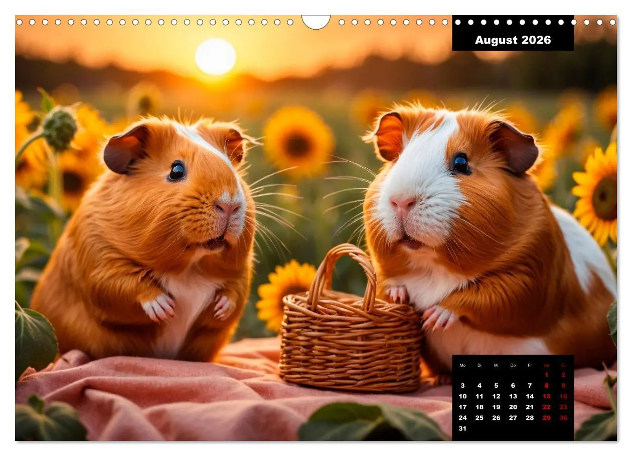 Bild: 9783457476505 | Meerschweinchen mal anders! (Wandkalender 2026 DIN A3 quer),...