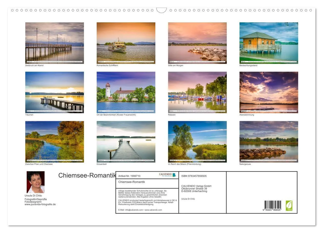 Bild: 9783457856505 | Chiemsee-Romantik (Wandkalender 2026 DIN A2 quer), CALVENDO...