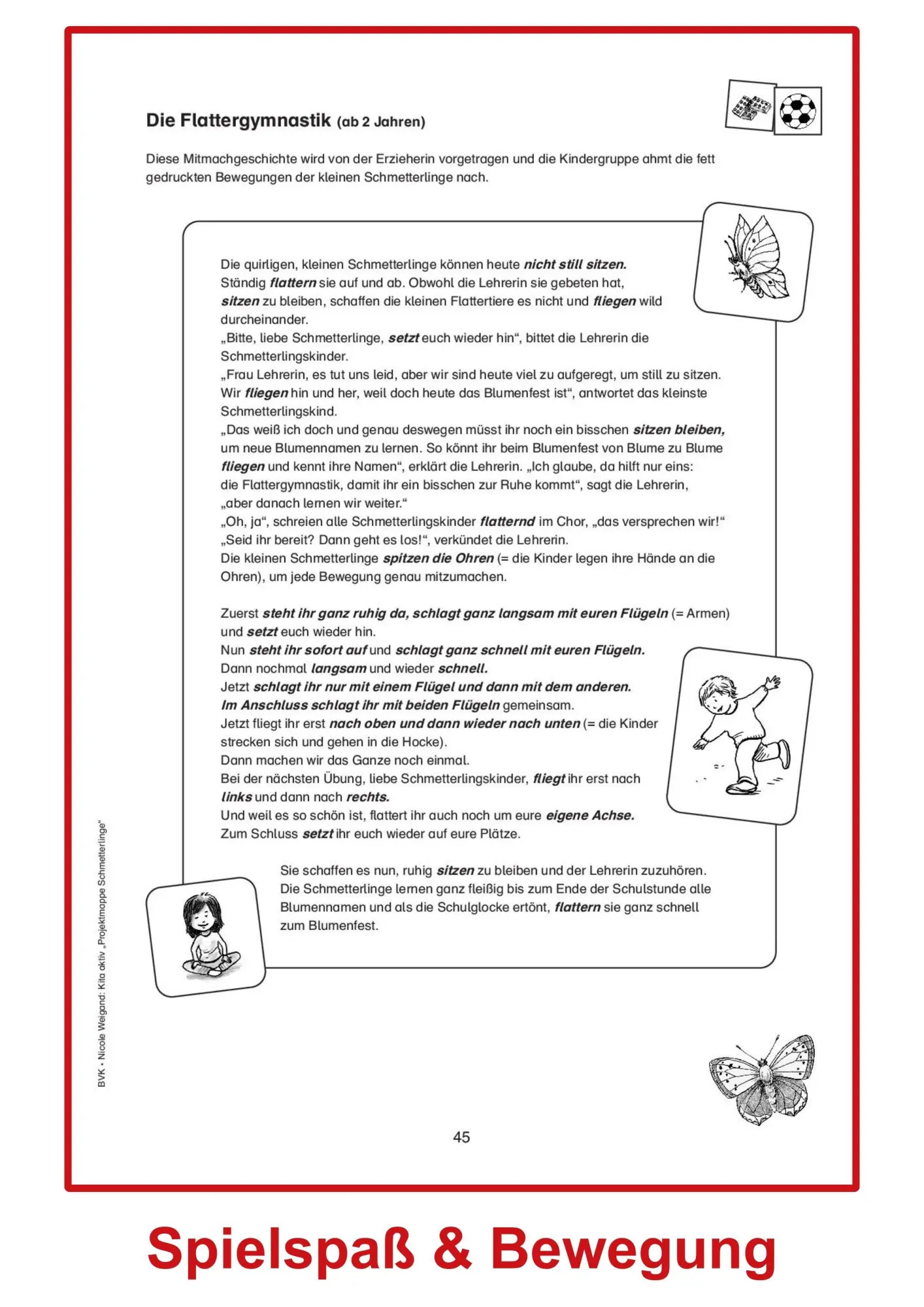 Bild: 9783867406505 | Kita aktiv Projektmappe Schmetterlinge | Nicole Weigand | Taschenbuch