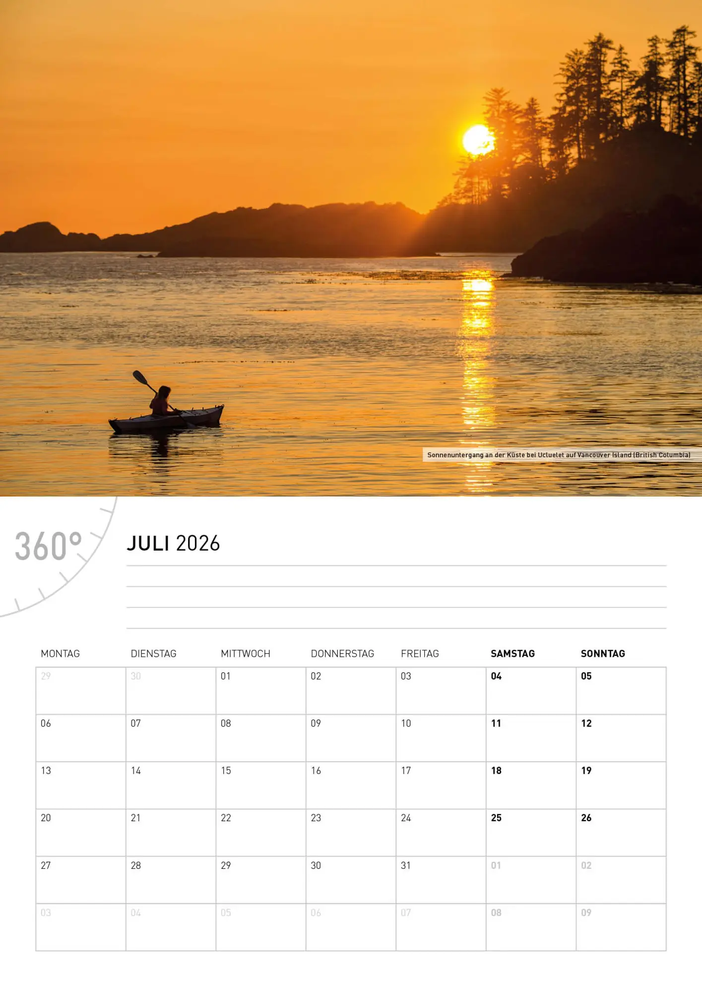 Bild: 9783968556505 | Kanada Broschürenkalender 2026 | Christian Heeb | Kalender | 28 S.
