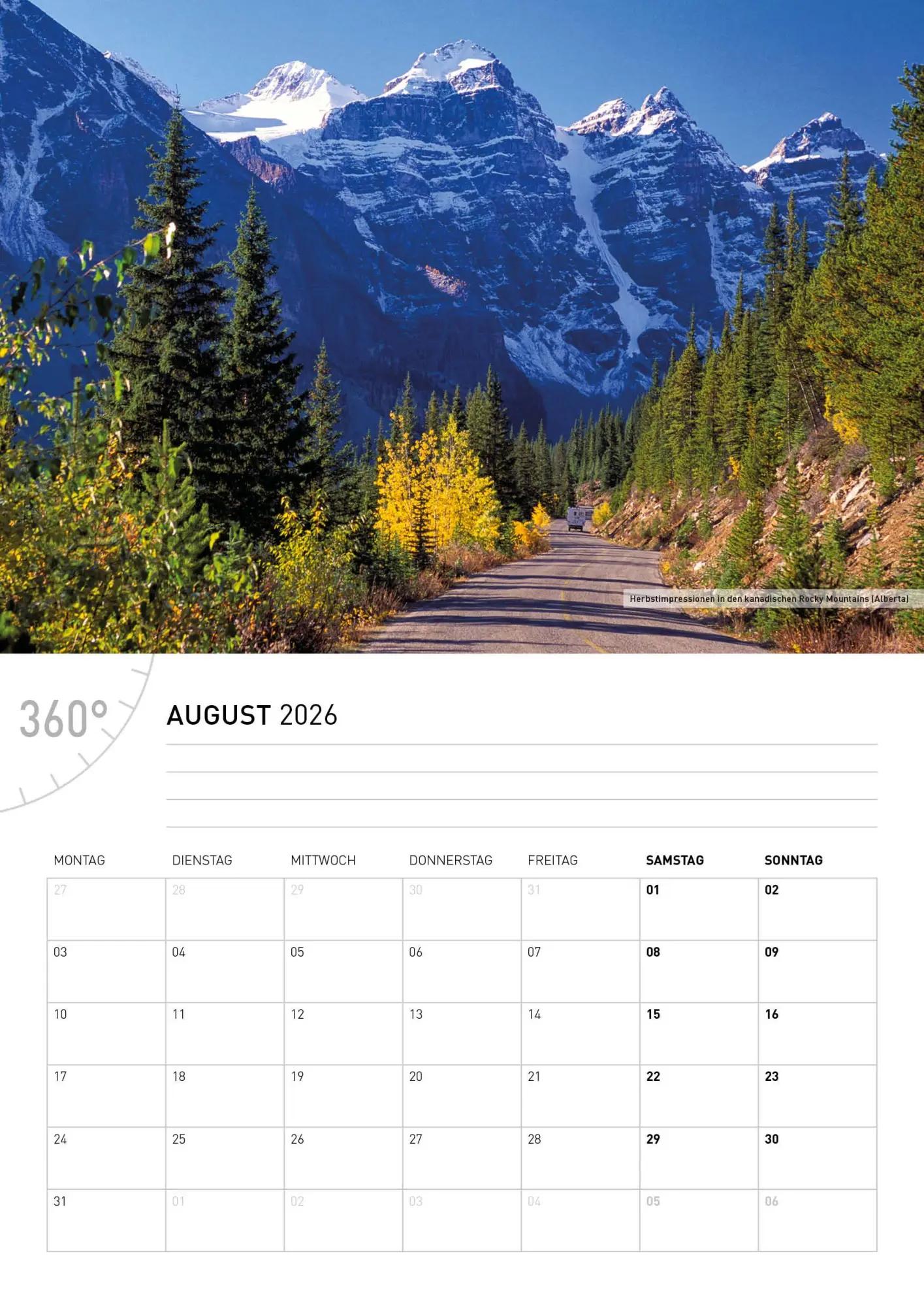 Bild: 9783968556505 | Kanada Broschürenkalender 2026 | Christian Heeb | Kalender | 28 S.