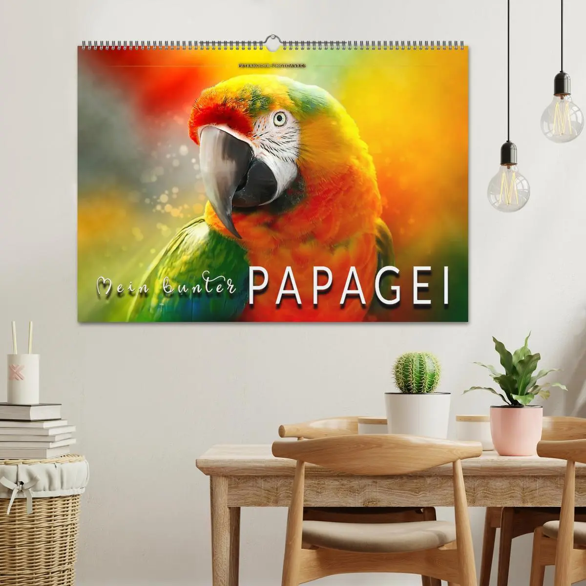 Bild: 9783457846605 | Mein bunter Papagei (Wandkalender 2026 DIN A2 quer), CALVENDO...
