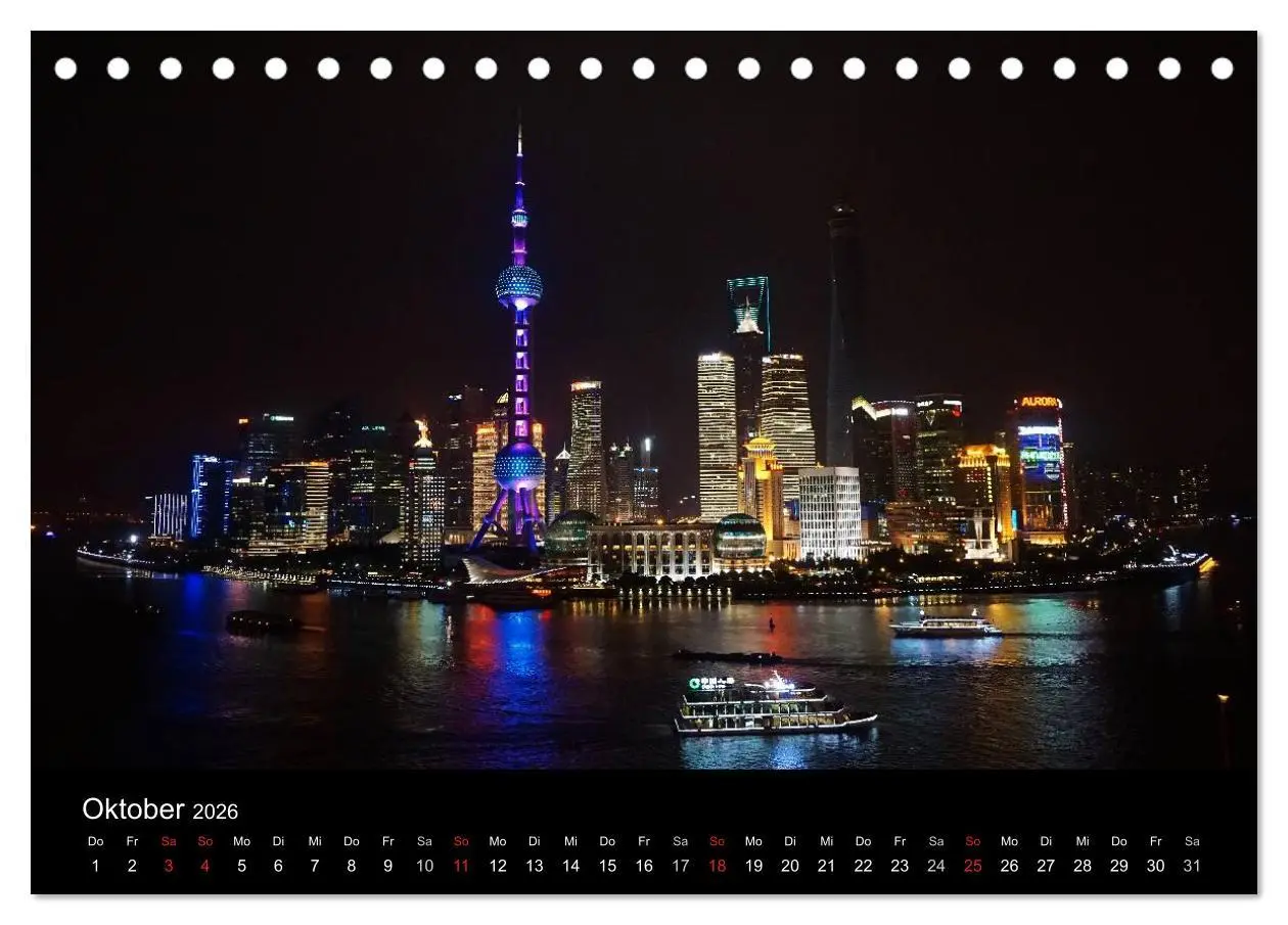 Bild: 9783516006605 | China 2026 - Metropolen und Landschaften (Tischkalender 2026 DIN A5...