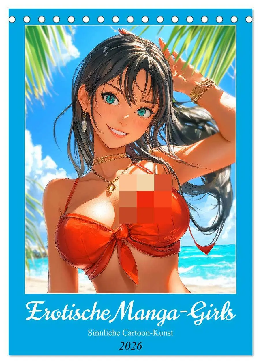 Cover: 9783516246605 | Erotische Manga-Girls. Sinnliche Cartoon-Kunst (Tischkalender 2026...