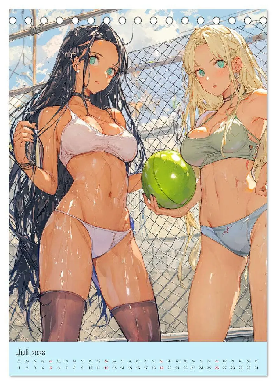Bild: 9783516246605 | Erotische Manga-Girls. Sinnliche Cartoon-Kunst (Tischkalender 2026...