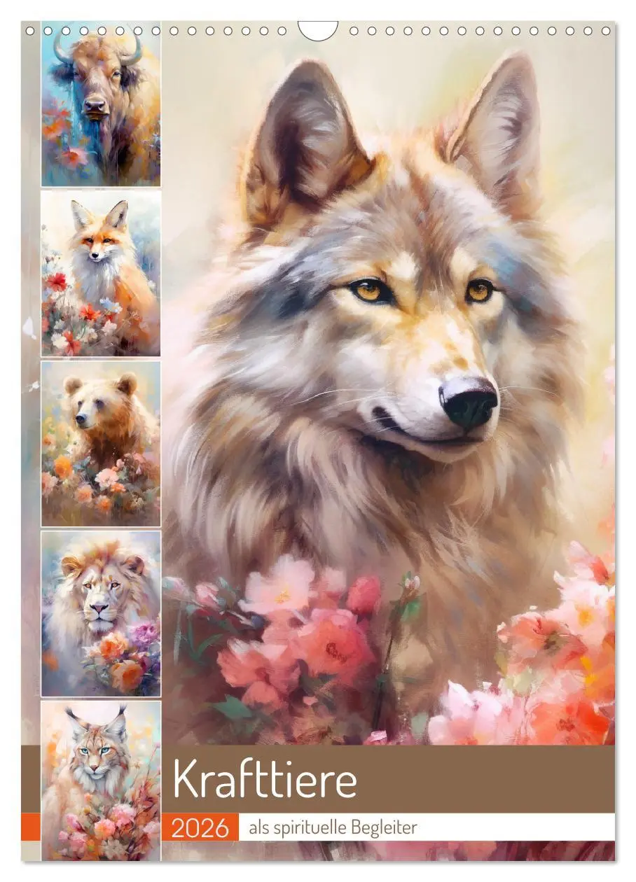 Cover: 9783516316605 | Krafttiere als spirituelle Begleiter (Wandkalender 2026 DIN A3...
