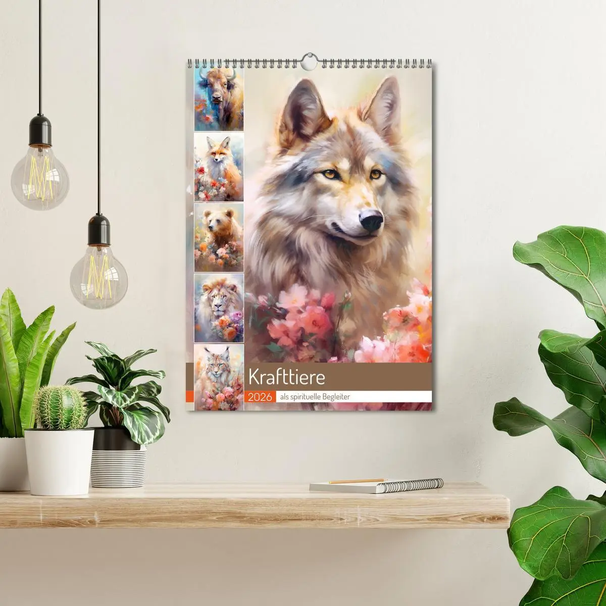 Bild: 9783516316605 | Krafttiere als spirituelle Begleiter (Wandkalender 2026 DIN A3...