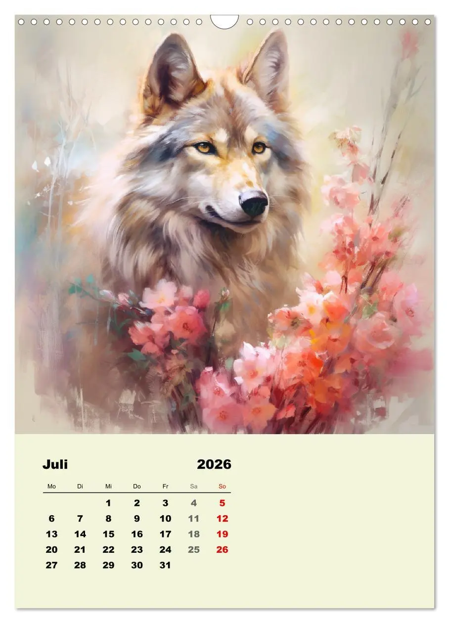 Bild: 9783516316605 | Krafttiere als spirituelle Begleiter (Wandkalender 2026 DIN A3...
