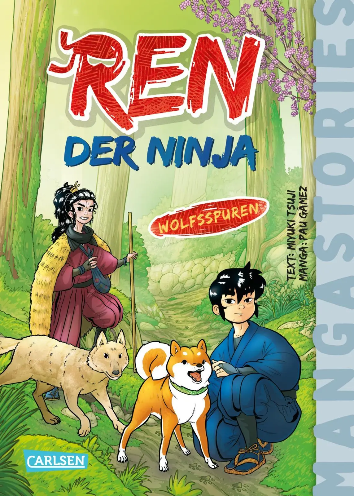Cover: 9783551656605 | Ren, der Ninja Band 4 - Wolfsspuren | Miyuki Tsuji | Buch | 256 S.