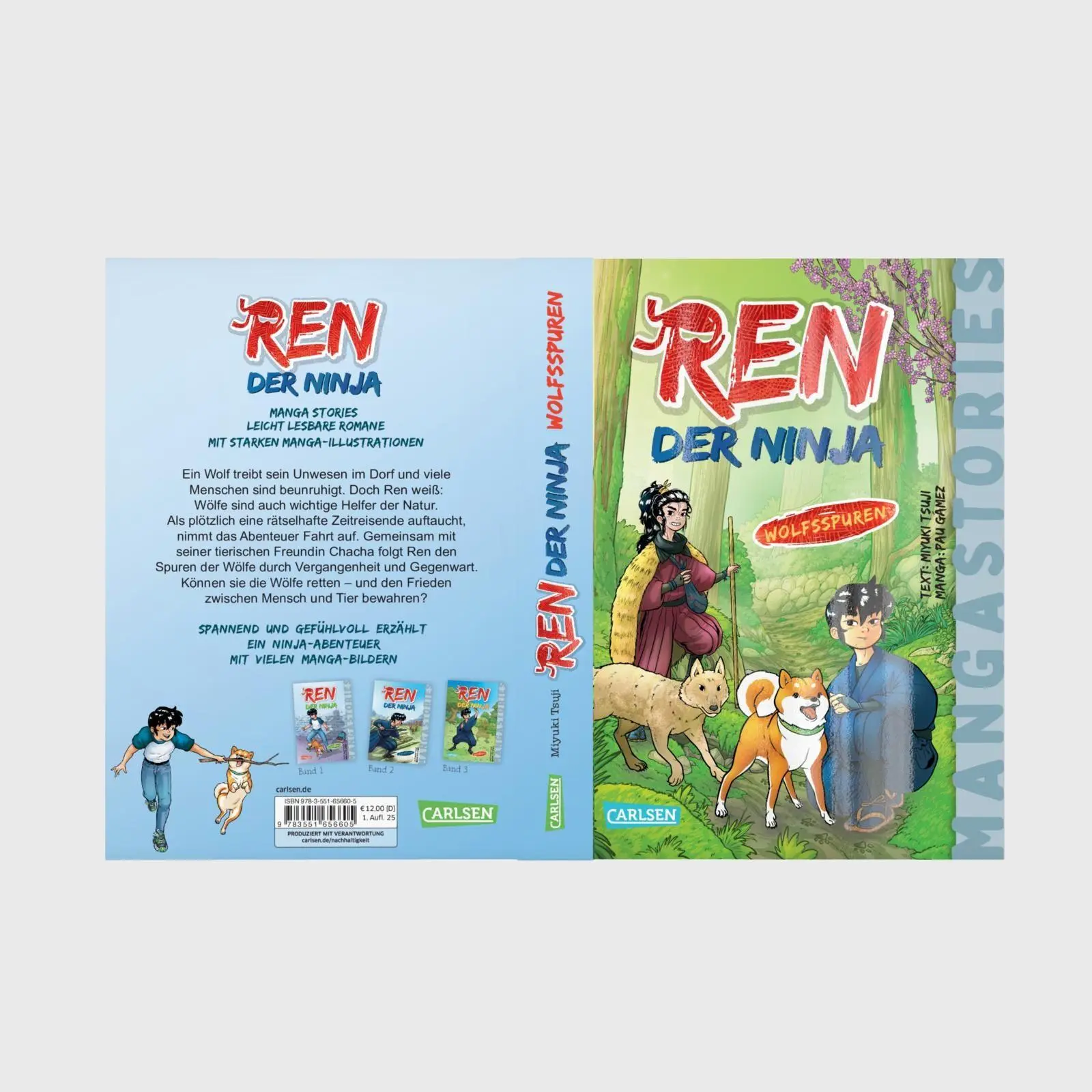 Bild: 9783551656605 | Ren, der Ninja Band 4 - Wolfsspuren | Miyuki Tsuji | Buch | 256 S.