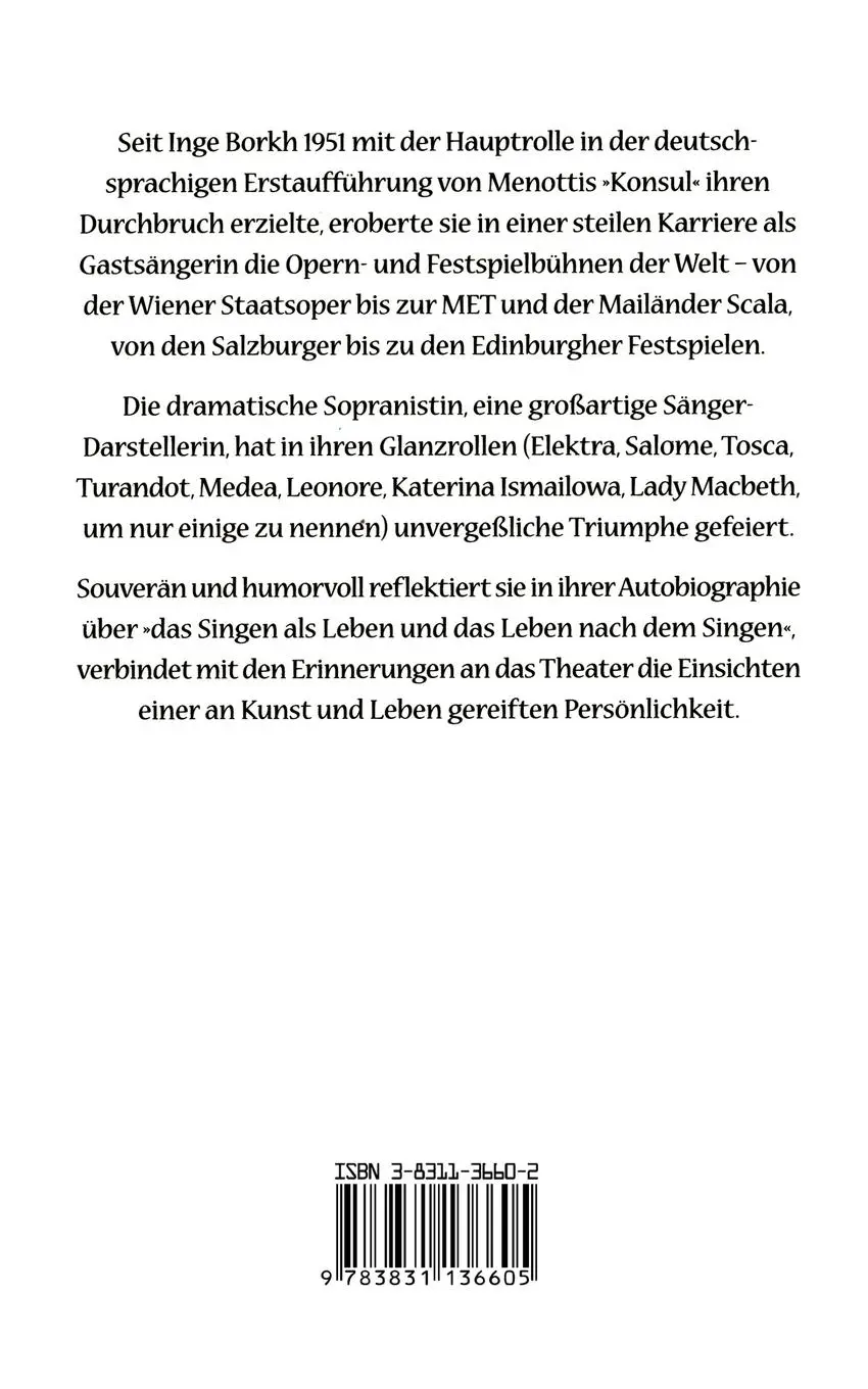 Rückseite: 9783831136605 | Ich komm vom Theater nicht los... | Erinnerungen und Einsichten | Buch