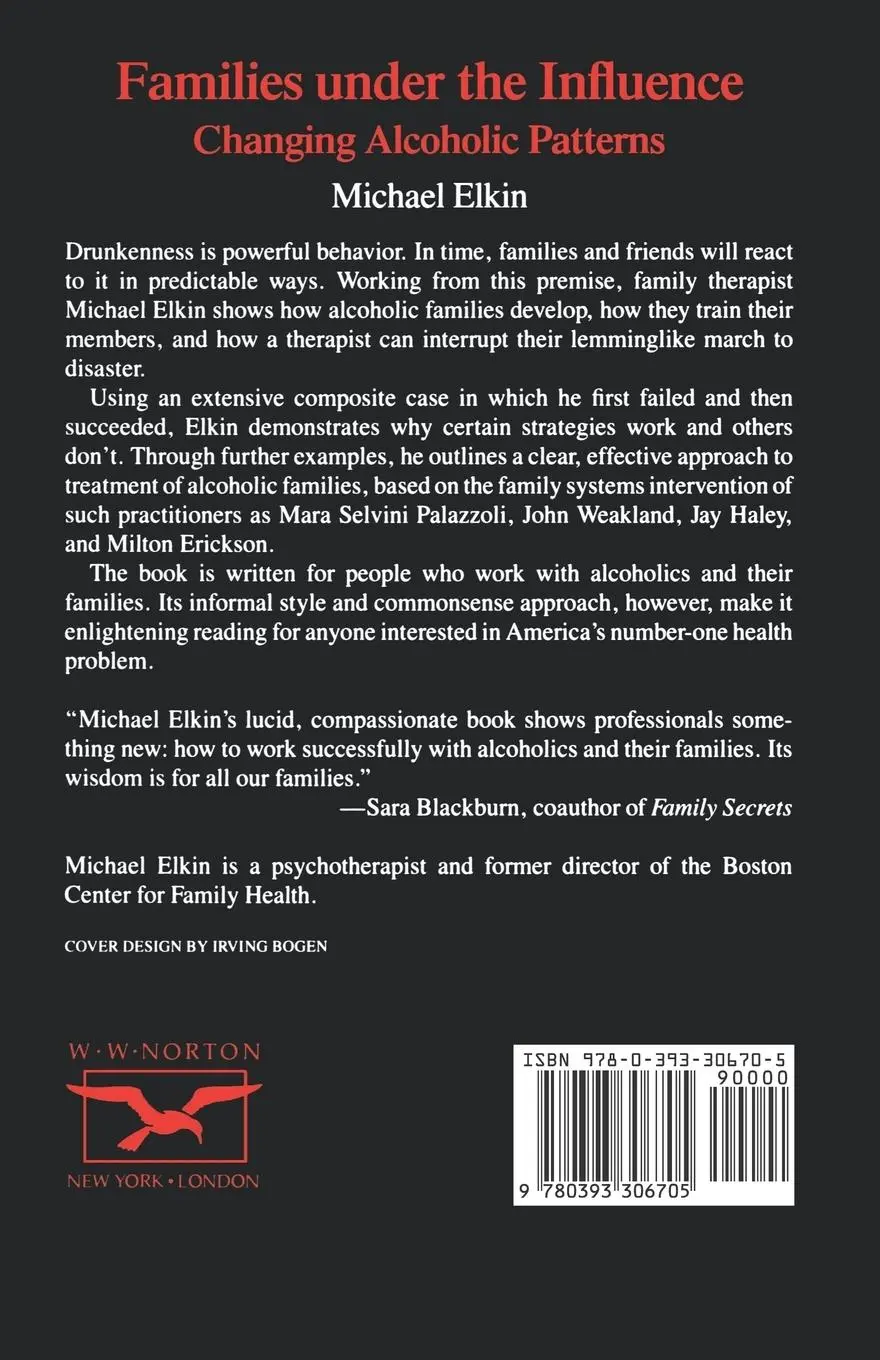 Rückseite: 9780393306705 | Families Under the Influence | Changing Alcoholic Patterns | Elkin