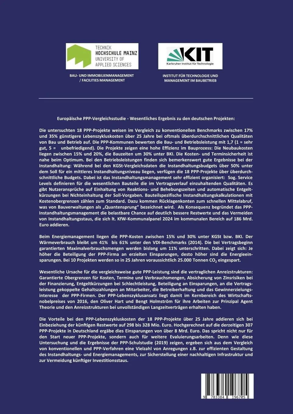 Rückseite: 9783384196705 | Europäische PPP-Vergleichsstudie | Jörg Christen | Taschenbuch | 2024