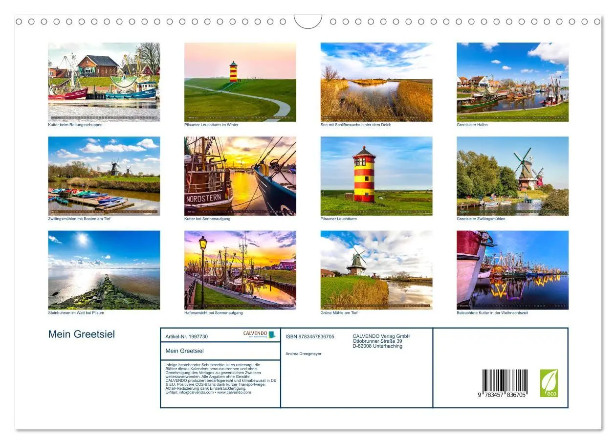 Bild: 9783457836705 | Mein Greetsiel (Wandkalender 2026 DIN A3 quer), CALVENDO...