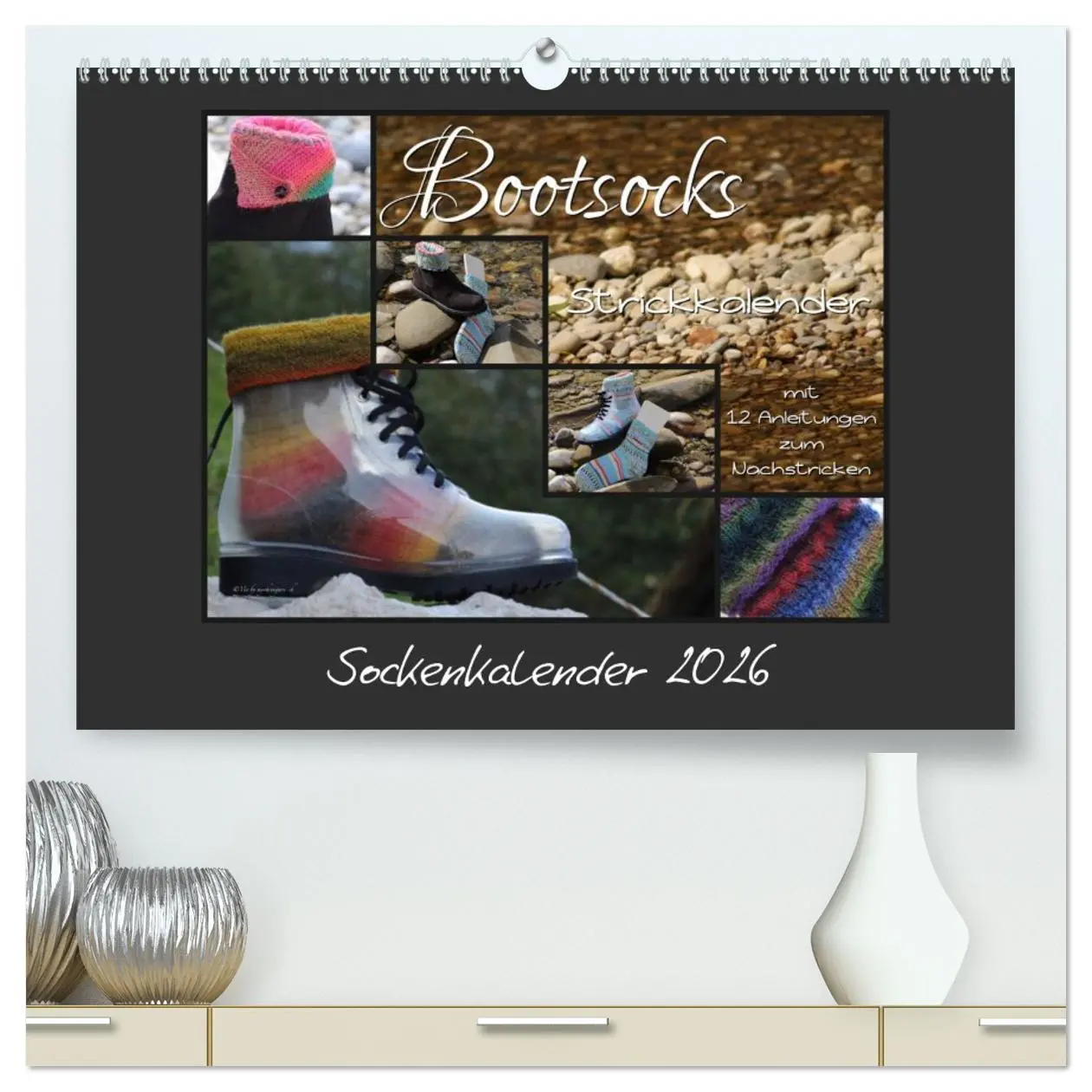 Cover: 9783516096705 | Sockenkalender Bootsocks 2026 (hochwertiger Premium Wandkalender...